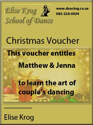 christmas voucher dancing ballroom